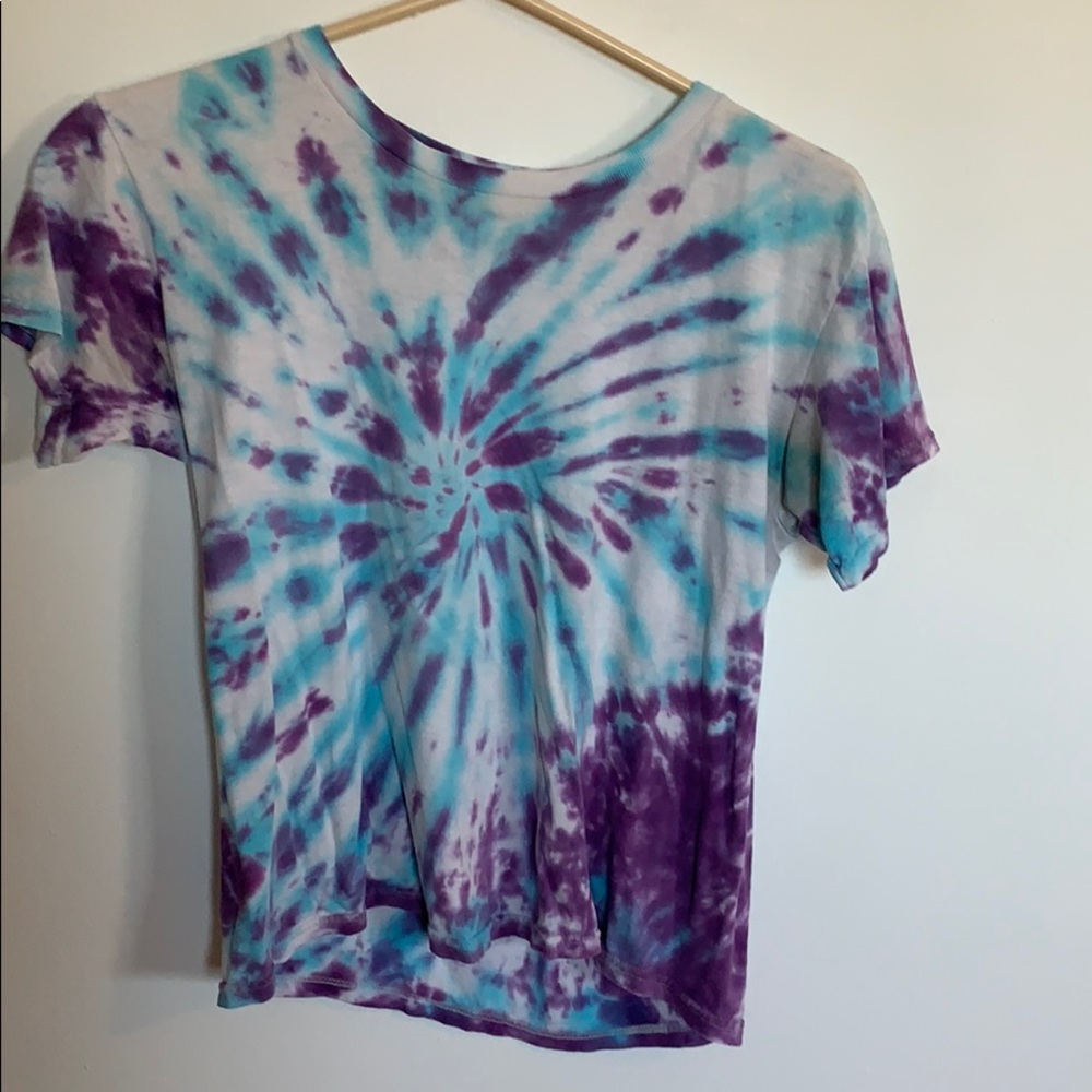 Blue & Purple Tie-Dye Tee